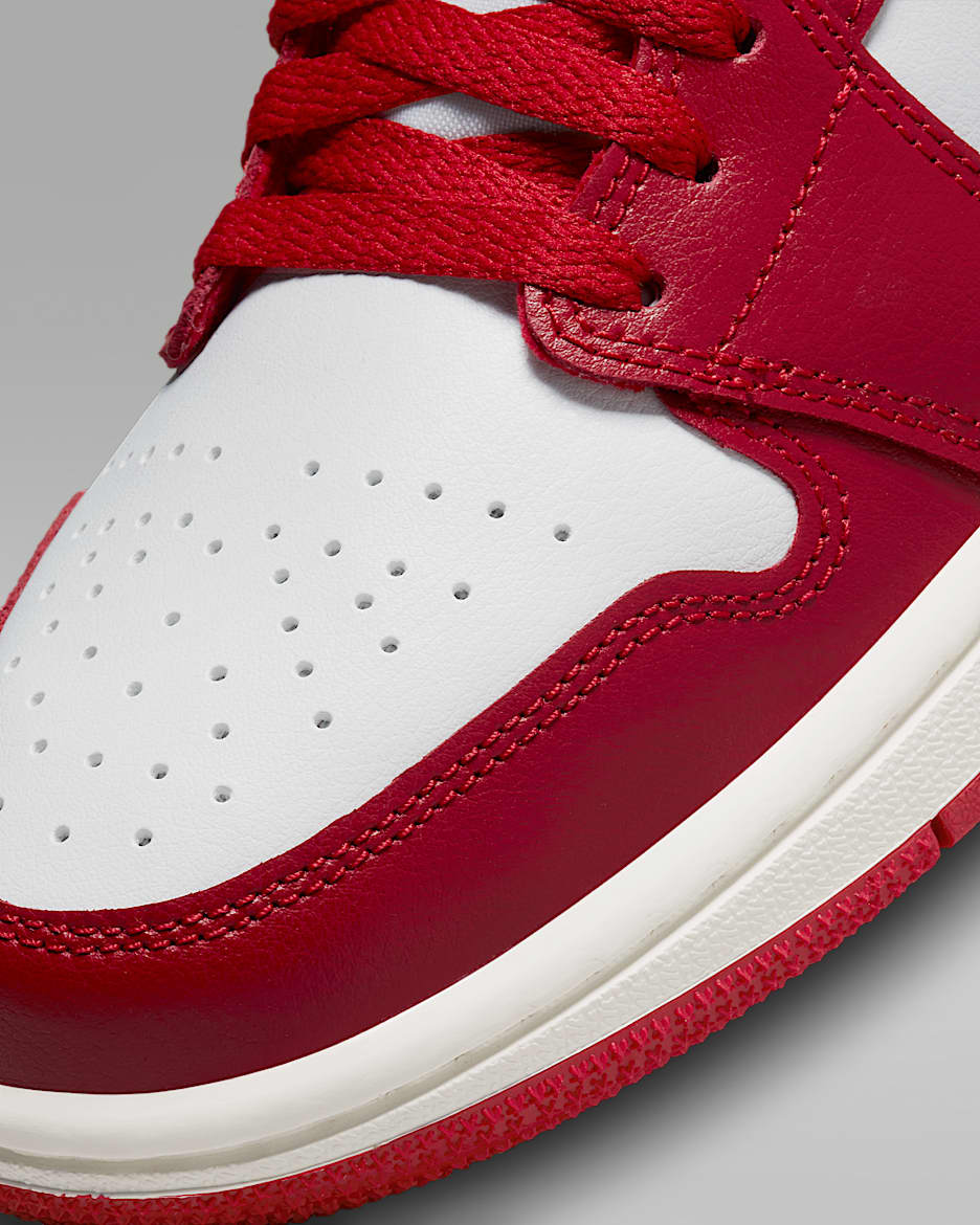 Black sail white gym red jordan 1 top